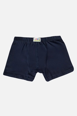 Terrien Rahat Kesim Alt Giyim Yumuşak Doku Erkek Çocuk Düz Pamuklu Likralı Lacivert Boxer 6'lı Paket