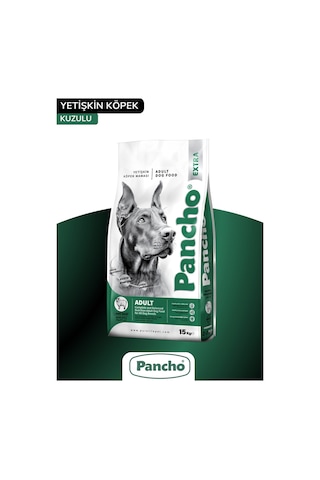 Pancho Ekstra Kuzulu Yetişkin Köpek Maması 15 KG