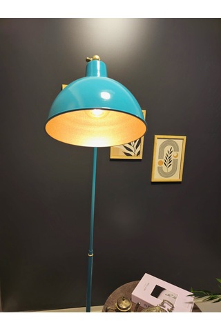 Dolce Turkuaz Lambader Hareketli Başlık Modern Dekoratif Meta... Turkuaz