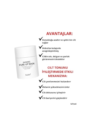 Sudee Shining Pure-up Mask 52 Ml Parlak Bir Cilt İçin Aydınlatıcı Etkili Gece Maskesi