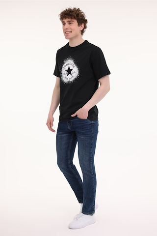Converse Chuck Dıstort Spray Paınt Siyah Erkek Kısa Kol T-shirt Siyah-102233665