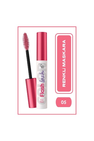 Golden Rose Suya Dayanıklı Hacim Veren Flash Lash Renkli Maskara 05 Pink Blaze