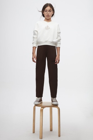 Nk Kids Kız Çocuk Sweatshirt 37807 Ekru