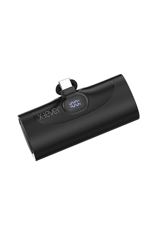 X-level Mini Powerbank Şarj Cihazı, 5000 Mah, 20w Hızlı Şarj, Type-c Giriş Ve Çıkış, Ultra Mini, Yüksek Kalite, Akım Korumalı, Aşırı Şarj Koruma, Yatay Stand, Led Ekranlı, Xp2304, Siyah