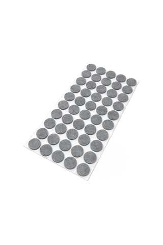 Yapışkanlı Mobilya Masa Sandalye Parke Zemin Ayak Koruyucu Kaydırmaz Keçesi 24 Mm 66'lı Paket Diğer