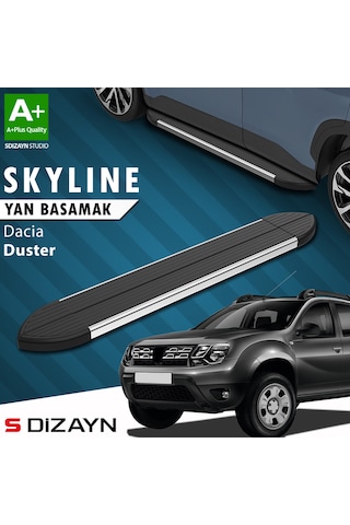S-dizayn Dacia Duster Skyline Krom Yan Basamak 173 Cm 2009-2018 A+ Kalite