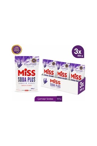 Miss Soda Plus Lavanta 500 Gr 3 Adet Miss Soda Plus Lavanta 500 Gr 3 Adet