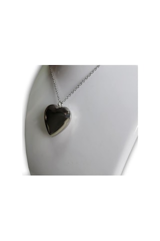 Uzel Çelik Paslanmaz Kararmaz Kalp Şık Zarif Kolye