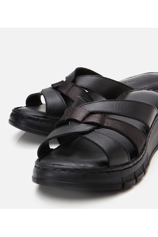 Hotiç Kadın Deri Siyah Comfort Terlik 01teh307130a100 Siyah-black Siyah