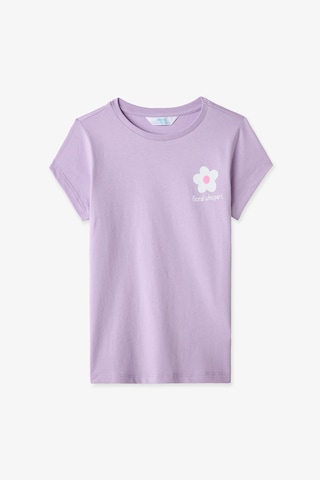 Penti Lila Kız Çocuk Floral Whispers Pamuklu 2'li Pijama Takımı