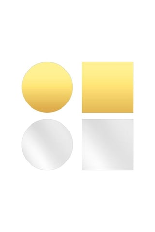 10/15/20/25/30cm Yuvarlak Kare Akrilik Ayna Düğün Partisi Masa Orta Parçası Ayna Tepsi Kırılmaz Oturma Odası Yatak Odası Banyo Duvar Dekorasyonu Altın