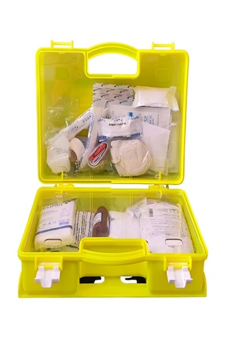 Cankurtaran İlk Yardım Çantası Pvc Yönetmeliğe Uygun Sarı