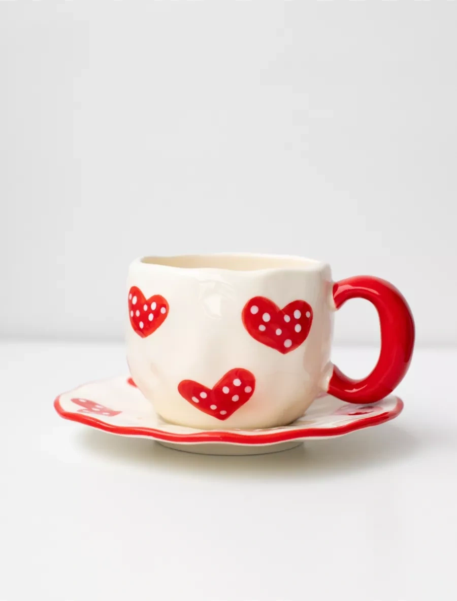 Perex Çay Takımı, Fincan Ve Tabak Seti, El Yapımı Kâse 197882875 Sütlü