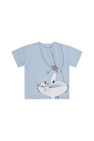 Bugs Bunny 10-13 Yaş Tişört - Mavi Gökyüzü Mavisi