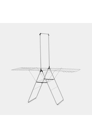 Brabantia 403545 Çamaşır Kurutma Ekstra Askılıklı, 25m, Metalik Gri Metalic