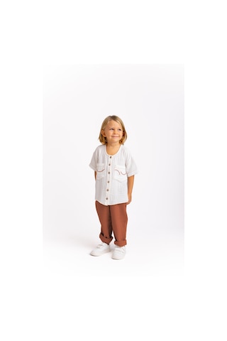 Müslin Cepleri Nakışlı Takım Kiremit Kiremit