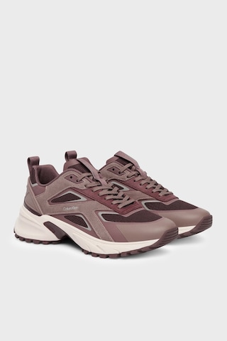 Calvin Klein Süet Logolu Sneaker Ayakkabı Hw0hw031070j8 Bayan Ayakkabı Hw0hw03107 0j8 Haki-kahve-bej