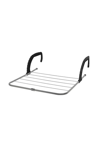 Perilla Doğrular Petek Üstü Çamaşır Kurutmalık - Balkon Kurutmalık Askısı Siyah