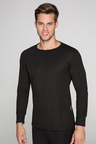 Thermoform Heavy Unisex Yetişkin Uzun Kol Termal Outdoor İçlik Fanila Siyah Renkli