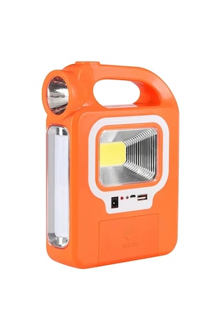 POWERMASTER HB-6399A COB LEDLİ SOLARLI 3 KADEMELİ USB ÇIKIŞLI ŞAR