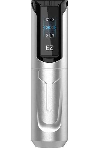 Ez P5 Silver 3.5mm Stroke Dokunmatik Ekran Kablosuz Dövme Makinesi - Gri