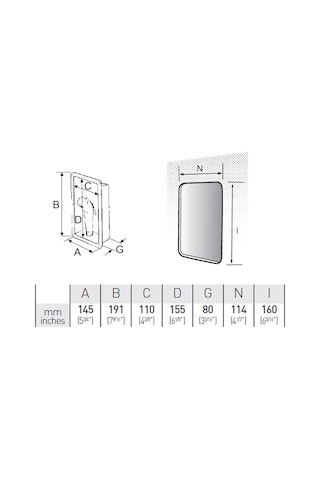 Kapaksız Tekne Duş Yuvası 145 x 191