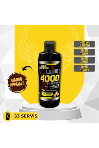 Lions Nutrition L-carnitine 4000 MG Mango Aromalı 1 L