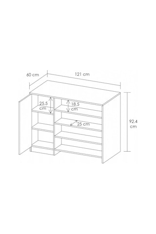 Mobilique Ada Çok Amaçlı Mutfak Dolabı 600-00-263
