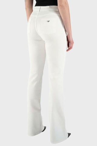 Emporio Armani Pamuklu Orta Bel Genişleyen Paça Jeans Bayan Kot Pantolon Ew001504 Af14967 M0001 Beyaz