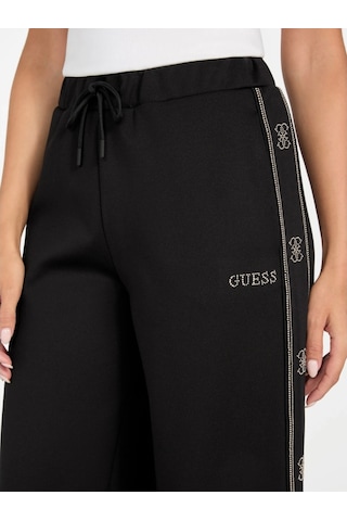 Guess Octavia Kadın Siyah Aktif Palazzo Fit Eşofman Altı V5bb12kcx22-jblk Siyah