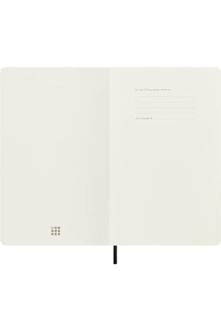 Moleskine Large Boy Yumuşak Kapak Çizgili Defter Siyah /