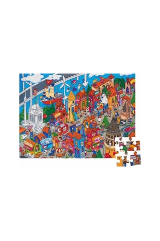 +5 Yaş Istanbul Puzzle 96 Parça (Eolo Yayınları)