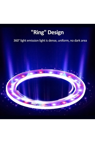 Geeroyoo Pembe Işık Led Bitki Büyüme Lambası, Usb Güçlü, 5 Kademeli Parlaklık, 20 Led, 8h/12h/16h Zamanlayıcı Diğer