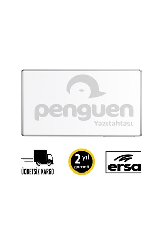 Penguen Alü Çer. Duvara Monte Manyetik Yazı Tahtası Beyaz 100X200