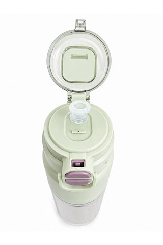 Çift Kapaklı Matara Suluk 920 Ml 2 Farklı İçim Seçeneği, Spor Ve Günlük Kullanım Açık Yeşil
