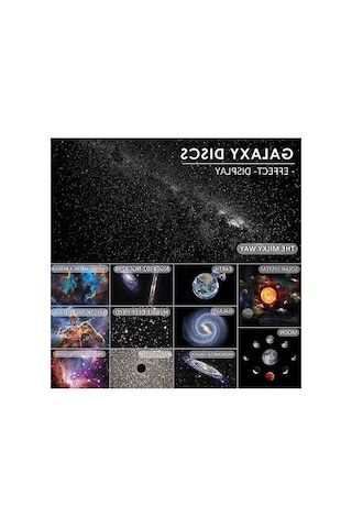 Yıldız Projektör, Yatak Odası İçin Planetaryum Projektör Galaxy Projektörü, 360 Derece Döndürme Galaxy Gece Lambası, 4k Değiştirilebilir 13 Galaxy Diskli Büyük Projeksiyon Alanı Çocuklar Yetişkinler 10 Parça Siyah
