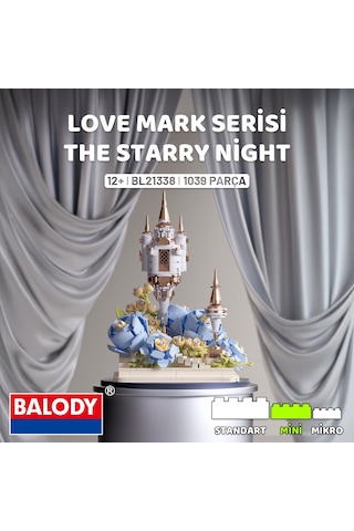 Balody The Starry Night Love Mark Serisi Yapı Bloğu Seti 1039 Parça