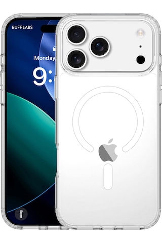 Buff Apple Uyumlu iPhone 17 Pro Max Magsafe Air Hybrid Şeffaf Kılıf