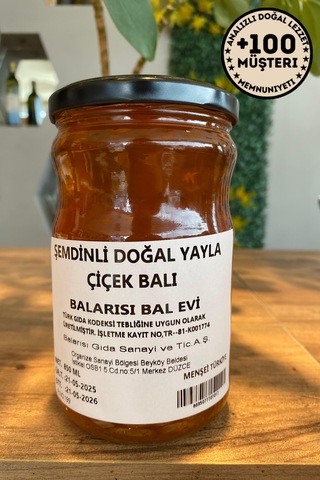 Şemdinli Doğal Yayla Çiçek Balı 850 Gr Yüksek Rakım