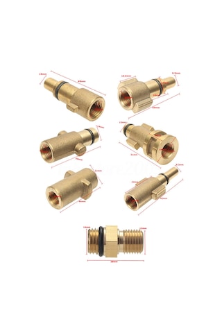Yunboo Bakır Yüksek Basınç Köpük Spreyi, Araç Yıkama Pompası Bağlantısı, Temizleme İçin Uyumlu Aksesuar 1