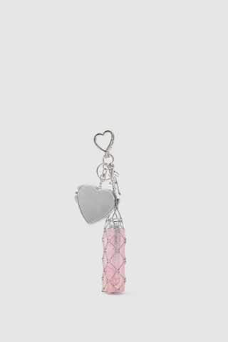 Shule Bags Lipstick Gloss Kalpli Charm Gümüş
