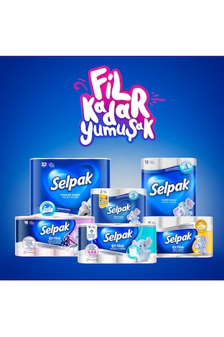 Selpak Tuvalet Kağıdı Extra Pamuksu Doku 48 Rulo