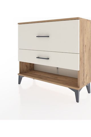 Arges Şifonyer 2 Çekmeceli 88x30x80 Çam-aytaşı Çam