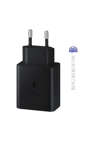 Samsung Galaxy S25 Uyumlu Type-c Ultra Hızlı Şarj Cihazı 45w 3.0 Amper Şarj Başlığı Adaptör
