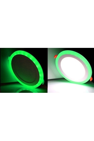 6W Sıvaaltı Çift Renkli Yeşil Beyaz Led Panel