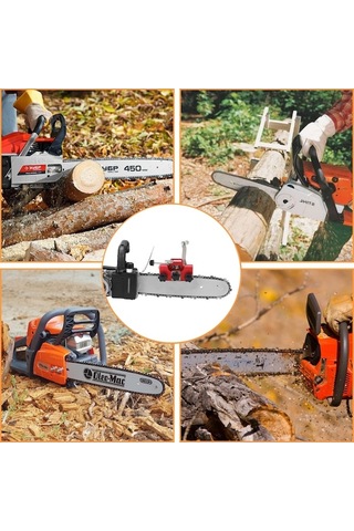 Novahub Küçük Ve Taşınabilir Zincirli Testere Bileyici Aparatı, 3 Taşlama Çubuğu İle, Hızlı Bileme Alet Seti