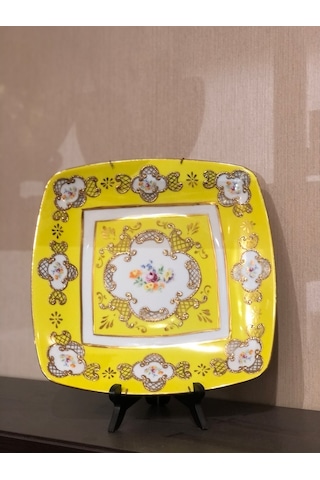 Güral Porselen 25 Cm Kare Cuvar Tabak