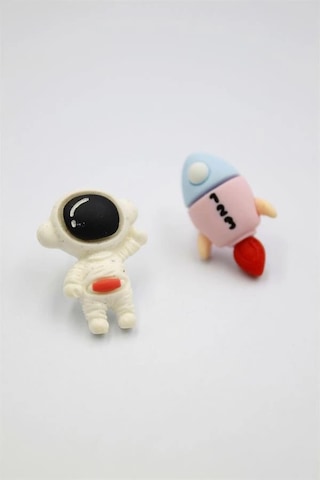 Astronot Hamur Küpe - Çok Renkli çok renkli