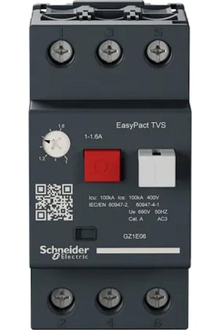 SCHNEİDER ELECTRİC Easypact Tvs Gz1E06 Motor Koruma Şalteri (1A-1,6A)