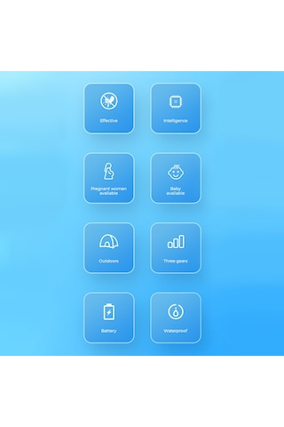 Mufunye M30 Ultrasonik Kovucu Bileklik - Çocuk & Yetişkinler İçin Dış Mekan, 7 Gün Süreli Sarj, Sessiz Fiziksel Koruma, Hamile & Bebek Uygun, Mavi